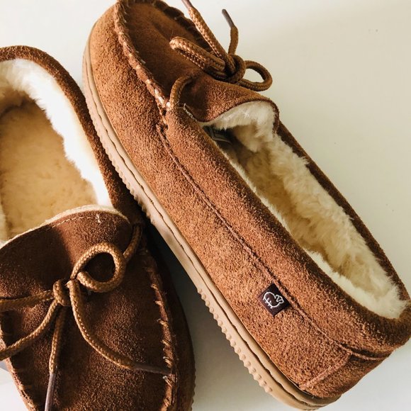 LAMO Sheepskin Chestnut Slippers Kids Size 3 Year - Picture 4 of 6